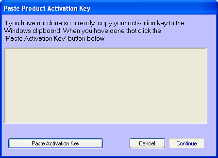 Manual Activation via the clipboard Manual Activation via the clipboard