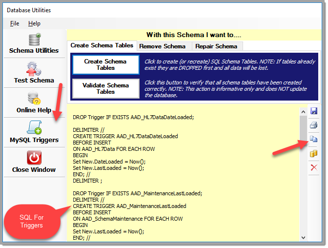 Generate MySQL Trigger SQL Generate MySQL Trigger SQL