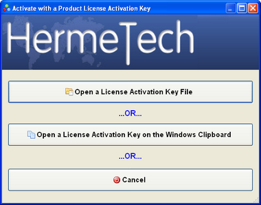 Import the License Activation Key Import the License Activation Key
